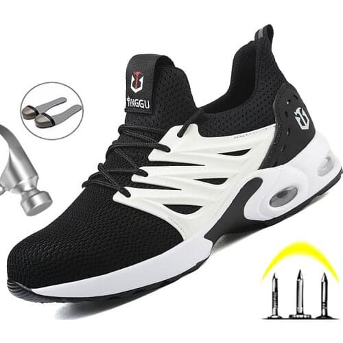 Indestructible Shoes Work Safety Boot Steel Toe Safety Shoes Men Boots Lightweight Work Boots Puncture-Proof Outdoor Sneakers