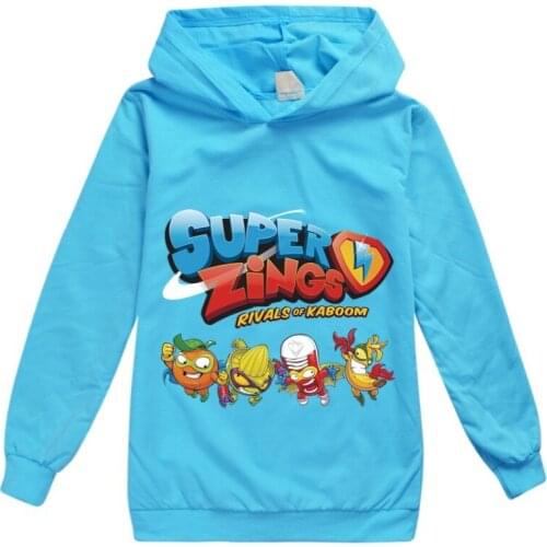2020 Superzings New Cartoon Super Zings Children Hoodies Sweatshirt Kids Pullover Tops Boys Girls 3D Printed Clothes Spring Fall