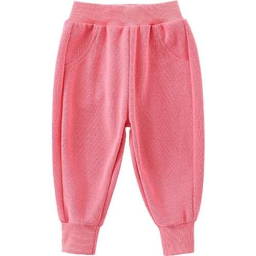 New childrens spring and autumn casual trousers, boys and girls, cartoon casual pants, childrens sports trousers