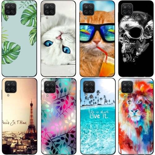 New TPU Silicon Coque Case for SAMSUNG GALAXY A12 Anti Skid Full Protective Cover for Samsung Galaxy A12