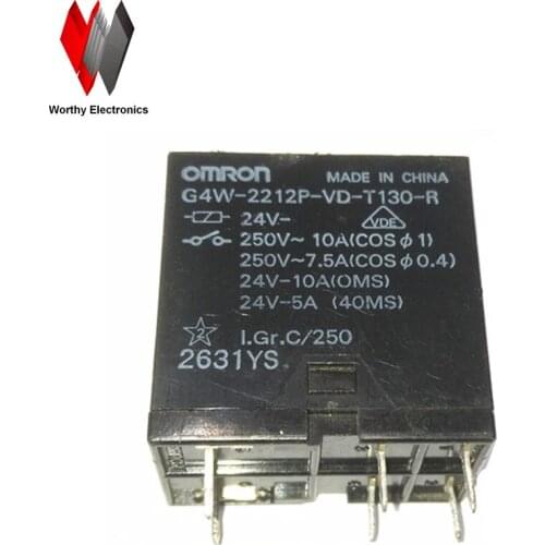 Wholesale 10pcs/lot relay G4W-2212P-VD-T130-R 24VDC