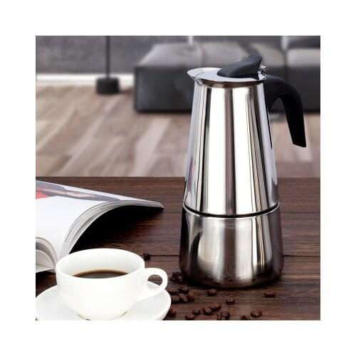 The Original Portable Uropean American Coffee Pot Espresso Mocha Pot Premium Stainless Steel Hot and Cold Brew Coffee Maker