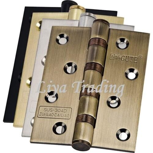 Stainless steel hinge, indoor door hinge, 4 inch thicken hinges, home hardware