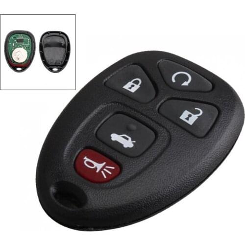 Durable 315Mhz 5 Buttons Keyless Entry Key Fob KOBGT04A for Chevrolet Malibu/Cobalt Buick Lacrosse/Allure Pontiac G6/Grand Rix/G