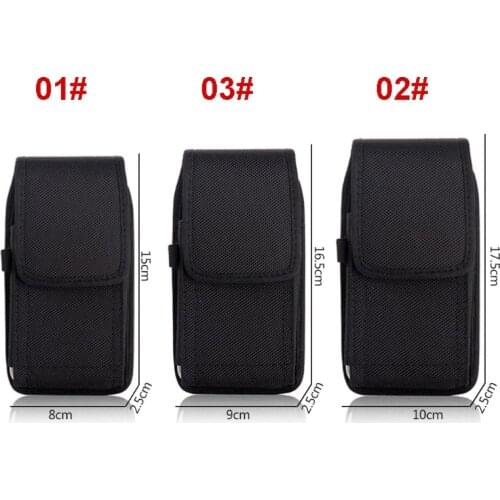 THINKTHENDO Phone Pouch Hanging Waist Storage Bag Fanny Pack Black Classic Belt Clip Pouch Case For iPhone Waist Bag