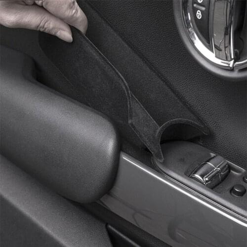 2pcs ABS Flocking storage box For mini cooper F56 door handle storage box car Interior Accessories
