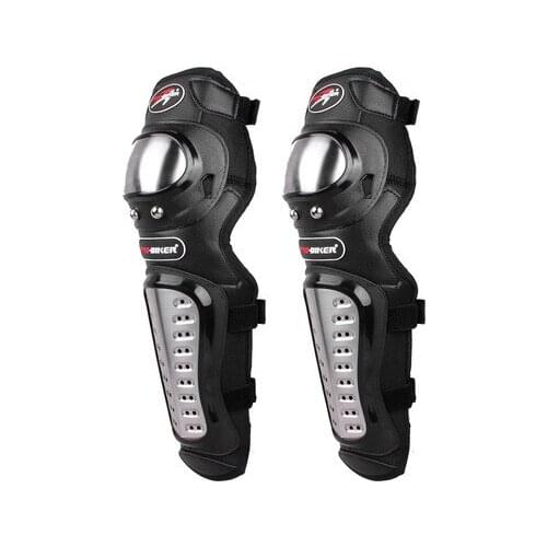 PRO stainless steel protective gear off-road motorcycle knee pads and elbow pads