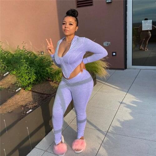 Echoine Spring Long Sleeve Zipper Hoodies Irregular Tracksuit Women Two Piece Set Pleated Stacked Pants Set Jogger Suit New
