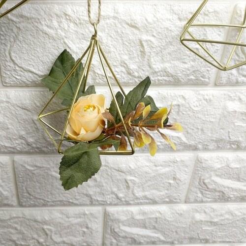 1PC Geometric Succulent Planter Vase Box Container Immortalized Flower Frame Container Hanging Vase MK 004