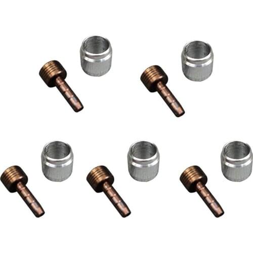 5 Sets Inserts Olive Connector Hydraulic Hose 5mm Adapters For AVID SRAM Replacement Durable Bike Accessories Parts Bicicleta
