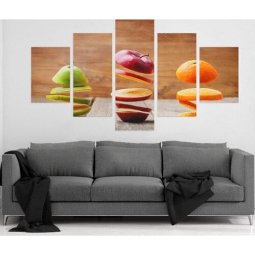 Embelish 5 Pieces Sliced Fruit Modular Posters For Kitchen Restaurant Decor HD Canvas Painting Home Decor Wall Art Pictures
