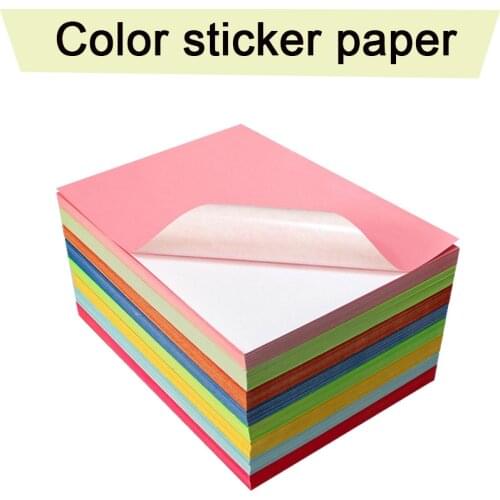 A4/50 sheets For 1 Roll of self-adhesive printing paper, color label, adhesive sticker, Suitable for laser inkjet printing