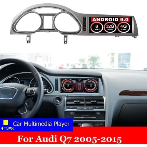 Android 9.0 8 Core 4+32G For Audi Q7 4L 2005-2015 GPS Navigation Car Multimedia Player MMI 2G 3G Radio Head Unit DVD Stereo WiFi