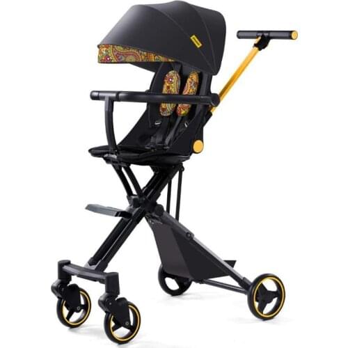 Artfunning High landscape baby stroller stroller baby stroller foldable and plane with awning free Shipping