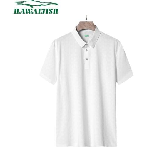 Hawaifish brand summer polo shirt men new ice silk quick drying camisa polo masculina Business Casual high quality polo shirt