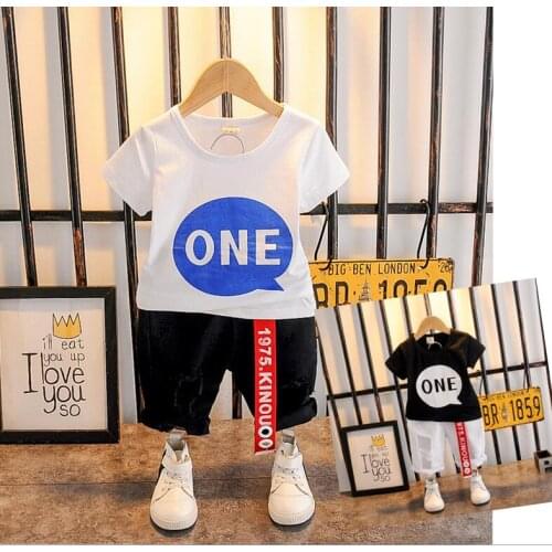 Baby Boys Clothing Sets Summer Childrens T Shirts + Shorts 2 pcs Suits Pants Sports Kids Clothes Fashion Clothes 2-7years