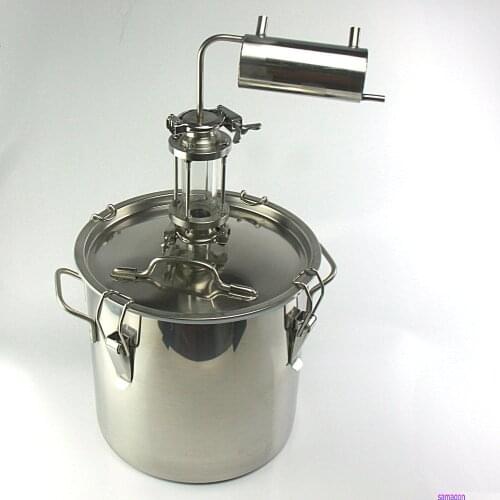 Moonshine distiller 20 litres home brewery spirit whisky vodka cidre distillation condenser cooler bar FREE SHIPPING
