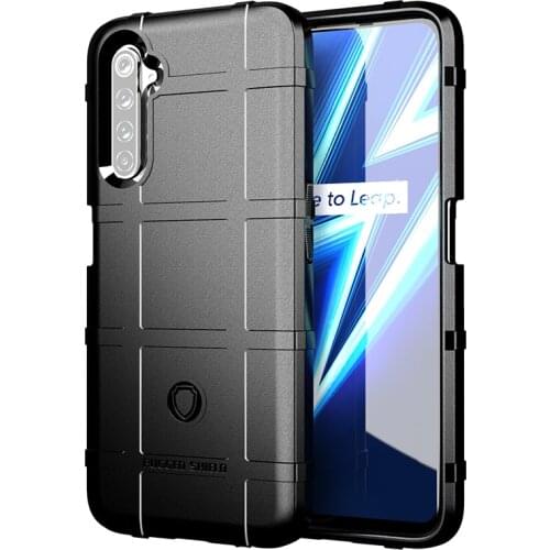 Soft Silicone Rugged Shield Case Armor Hybrid Matte Cover Anti Knock Shell For OPPO Realme 7 Pro / Realme 6 Pro