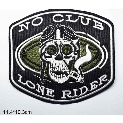 Lone Rider Wild Hogs Iron On Embroidered Clothes Patches For Clothing Wholesale