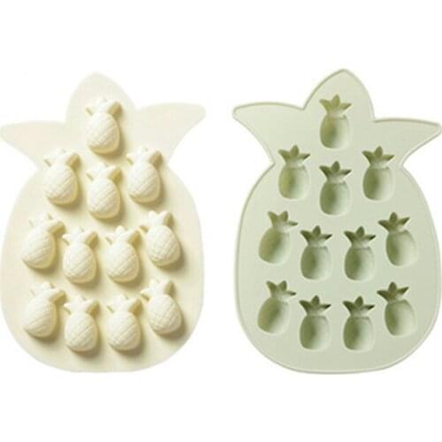 Creative Fruit Pineapple Ice Cube DIY Baking Chocolate Silicone Mold Handmade Soap Jelly Furniture Kitchen Point Supplies CJ035