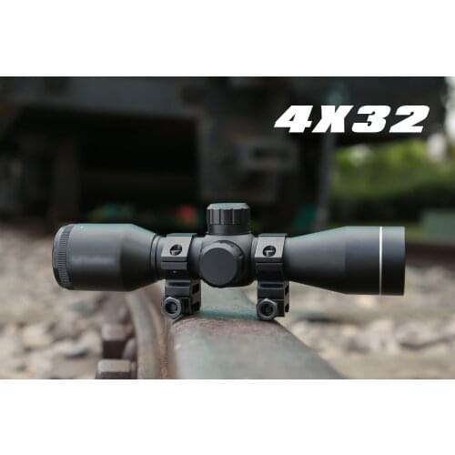 4X32 Rifle Optics Scope Compact Optical Sight Air Riflescopes For Hunting With 20mm/11mm Rail Mounts Free Shipping