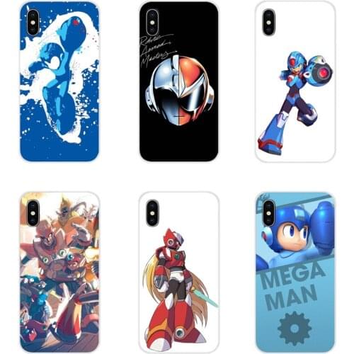 Transparent Soft Bag Case For Apple iPhone X XR XS 11Pro MAX 4S 5S 5C SE 6S 7 8 Plus ipod touch 5 6 Megaman Mega Man X New Style