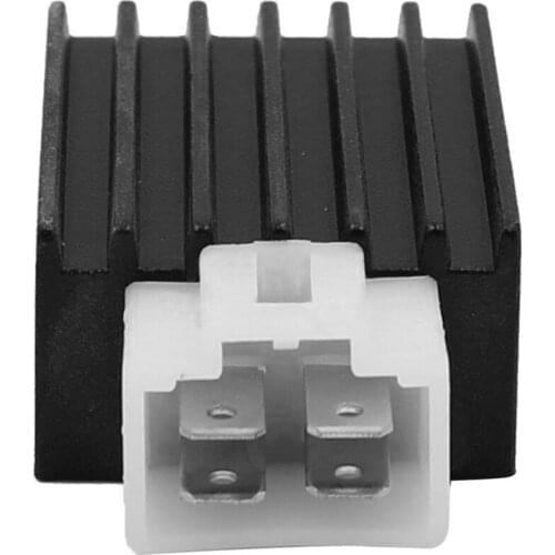 4 Pins Motorcycle Voltage Regulator Full-Wave Rectifier for 70cc/90cc/100cc/110cc Moped Scooter ATV Quad Universal Accessories