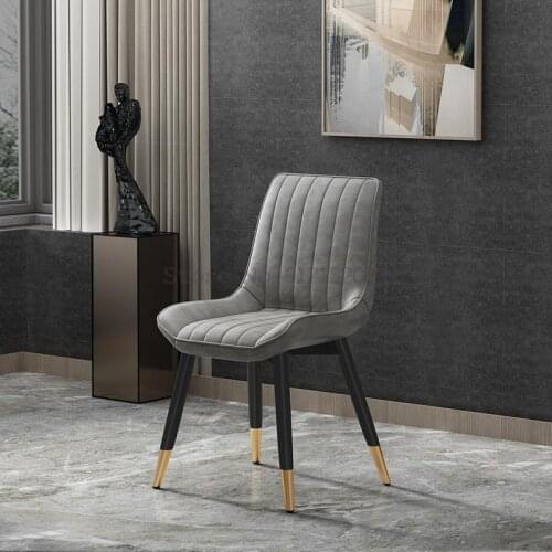 Light luxury modern minimalist home backrest dining chair nordic dining table chair hotel stool net red makeup chair desk chair