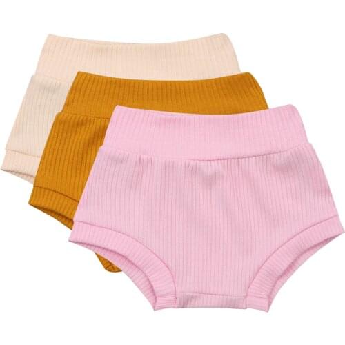 Summer Cotton Shorts For Boys Girls Fashion Kids Harem Baby Boys Knitted Shorts Pure Color Kids Casual Short Sports Clothes