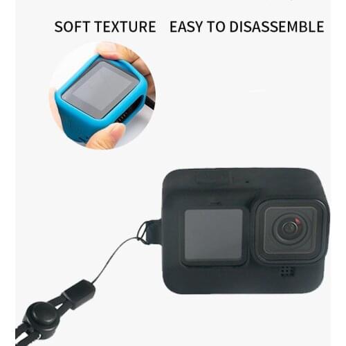 Sports Camera Silicone Case For GoPro Hero 9 Sport Camera Antidrop Colorful Silicone Protective Sleeve Video Cameras Accessories