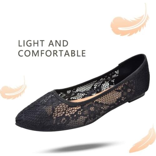 Women Flat Shoes Autum Summer Ladies Loafers Soft Comfortable Breathable Black Pointed Toe Vintage Casual Shoes For Woman 2021