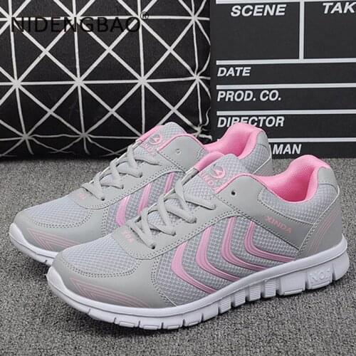 Women Outdoor Sport Shoes Lace-Up Mesh Sneakers Breathable Running Shoes Size 35-41 Chaussures Femme zapatillas mujer deportiva