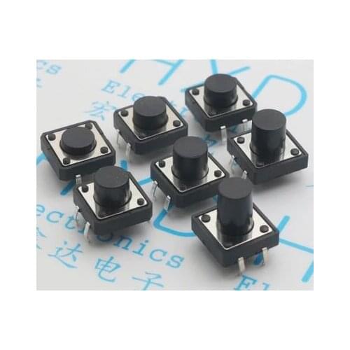 12*12*7MM pins/small switch 12*12*7MM button switch pin / micro switch wholesale free shipping