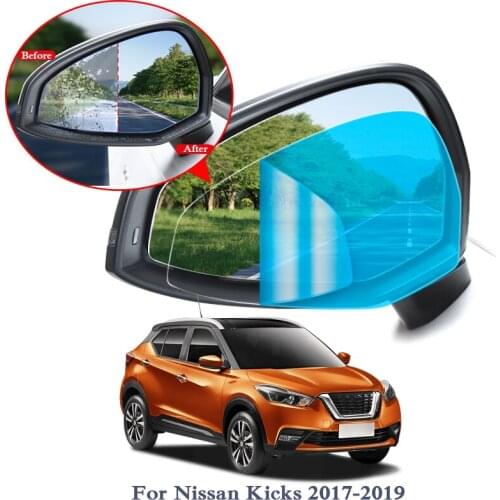 2PCS Anti Fog Car Window Clear Film Car Rearview Mirror Protective Film For Nissan Kicks Murano Qashqai Teana X-Trail Rogue Film