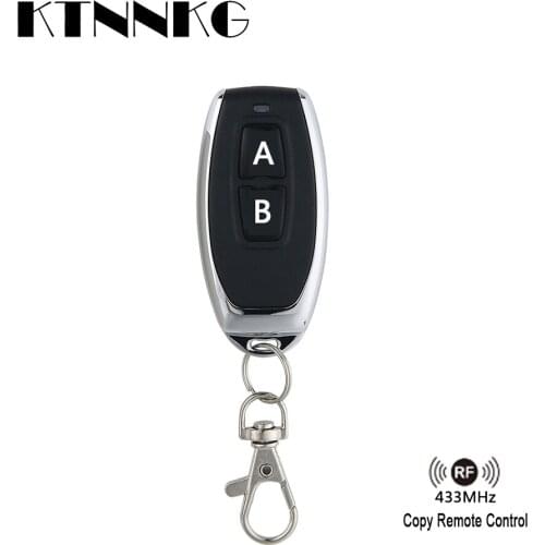 433Mhz RF Remote Control Copy 2 Buttons Cloning Duplicator for Distance Learning Electric Garage Door Controller