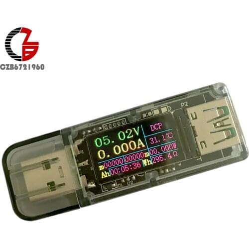 5A QC2.0 QC3.0 fast Quick USB Charger Doctor Tester LCD Digital Voltmeter Ammeter Voltage Current Meter Power Capacity Indicator