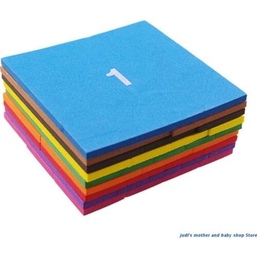 67JC Sponge Cards Fraction Learning Queations Board for Kids Brain Training