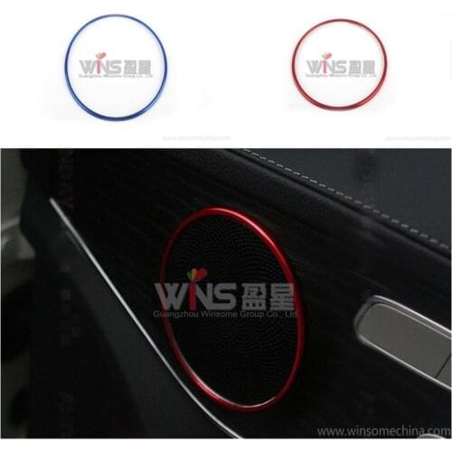 Accessories For Mercedes Benz C Class Door Speaker Decorative Trim Cover Interior Mouldings Car Styling
