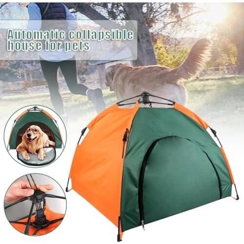 Pet Tent Automatic Foldable Kennel Indoor Outdoor Waterproof Rainproof Sunscreen Portable Cat Dog Tent B2Cshop