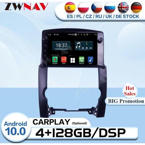 4+128G Carplay 2 Din Android 10.0 For Kia Sorento 2009 2010 2011 2012 Car Radio Receiver Audio Stereo GPS Video Player Head Unit