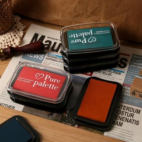 Wood Fabric Retro Color Stamp Pads Washable Ink Pads For Kids Craft Ink Stamp Pads For Rubber Stamps Paper Scrapbooking
