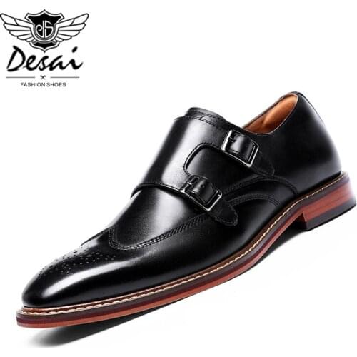 DESAI Men's Patent Leather Shoes