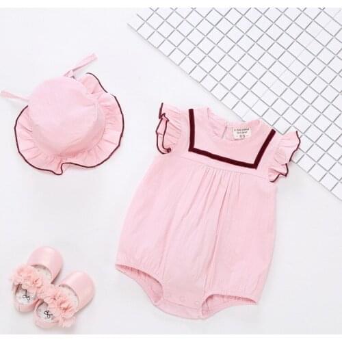 Childrens clothes cotton linen summer baby one-piece clothes baby clothes Harbin clothes newborn clothes