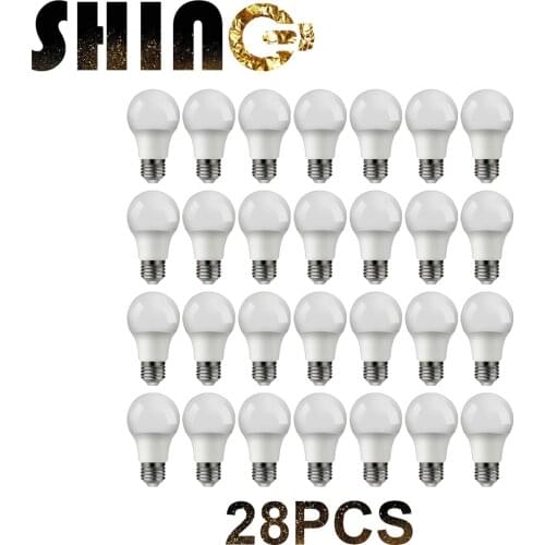 28PCS A60 9w E27 3000K Energy Saving Lamp For Home Office Interior Decoration