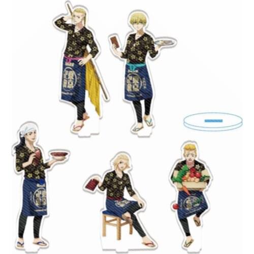 Anime Tokyo Revengers Sano Manjirou Hanagaki Takemichi Acrylic Stand Figure Model Plate Display Desktop Decor Restaurant Series