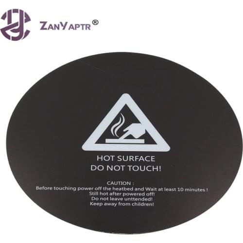 Hot sale 3D Printer Kossel Heat Bed Sticker With 3M Tape 200mm or 220mm Round Print Build Plate Tape Hot Bed Sticker