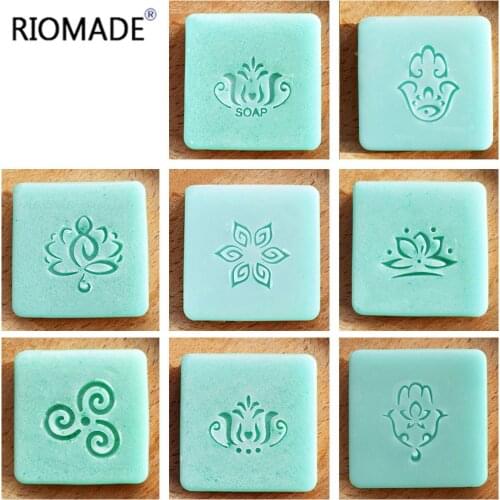 Hamsa Series Soap Stamp Acrylic Handmade Seal Organic Natural With Handle Chapters For DIY Soap Making