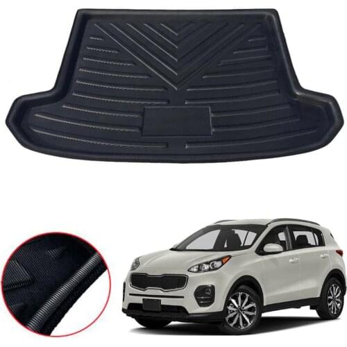 Car Rear Trunk Cargo Mat Floor Liner Carpet Tray Pad For Kia Sportage QL 2016 2017 2018 Car-covers Styling Accessories