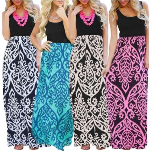 Summer dress long style vestido de festa maxi sundress women dress female plus size women clothing beach dress chiffon LYQ04