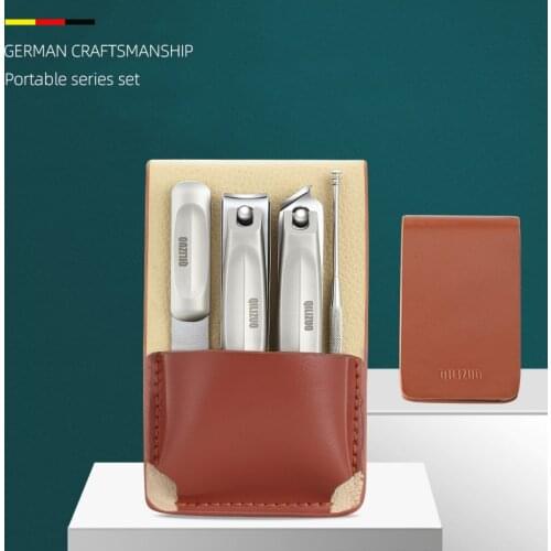 Stainless Steel Nail Clippers Portable Manicure Set Pedicure kit Tool Travel Grooming Case Gift Box Nail Scissors Cutter Kit